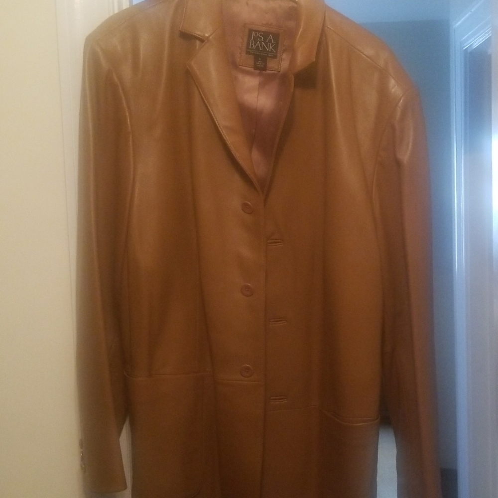 Leather blazer